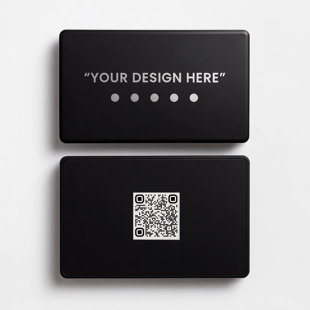 K-TAP NFC Metal Business Card – Custom Digital Profile (Black)