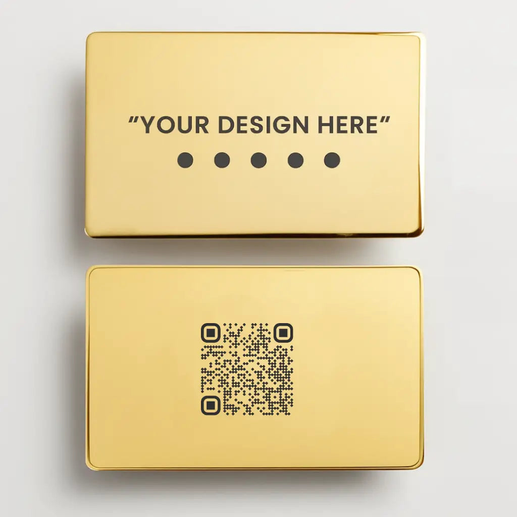 K-TAP NFC Metal Business Card – Custom Digital Profile (Gold)