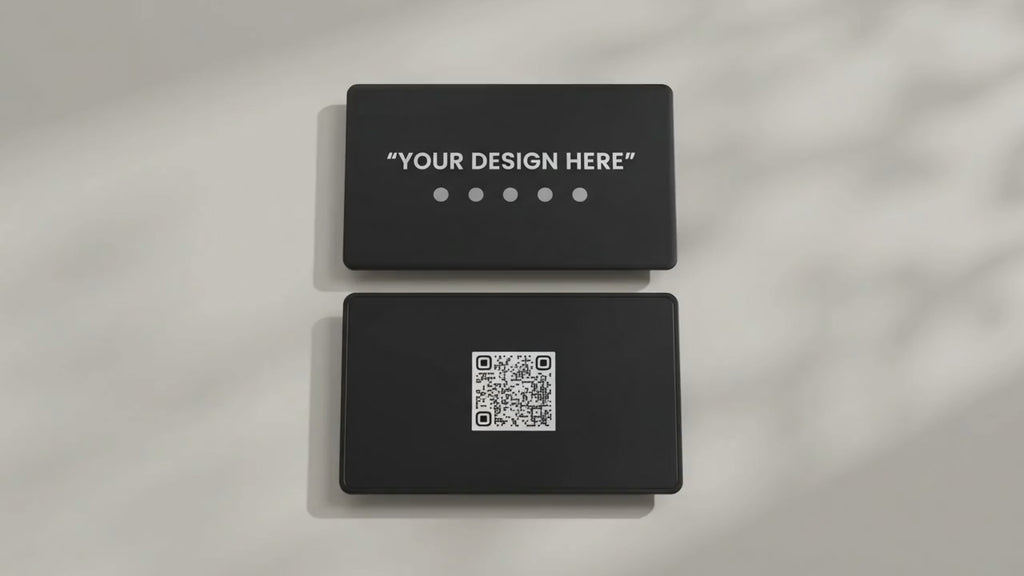 K-TAP NFC Metal Business Card – Custom Digital Profile (Black)