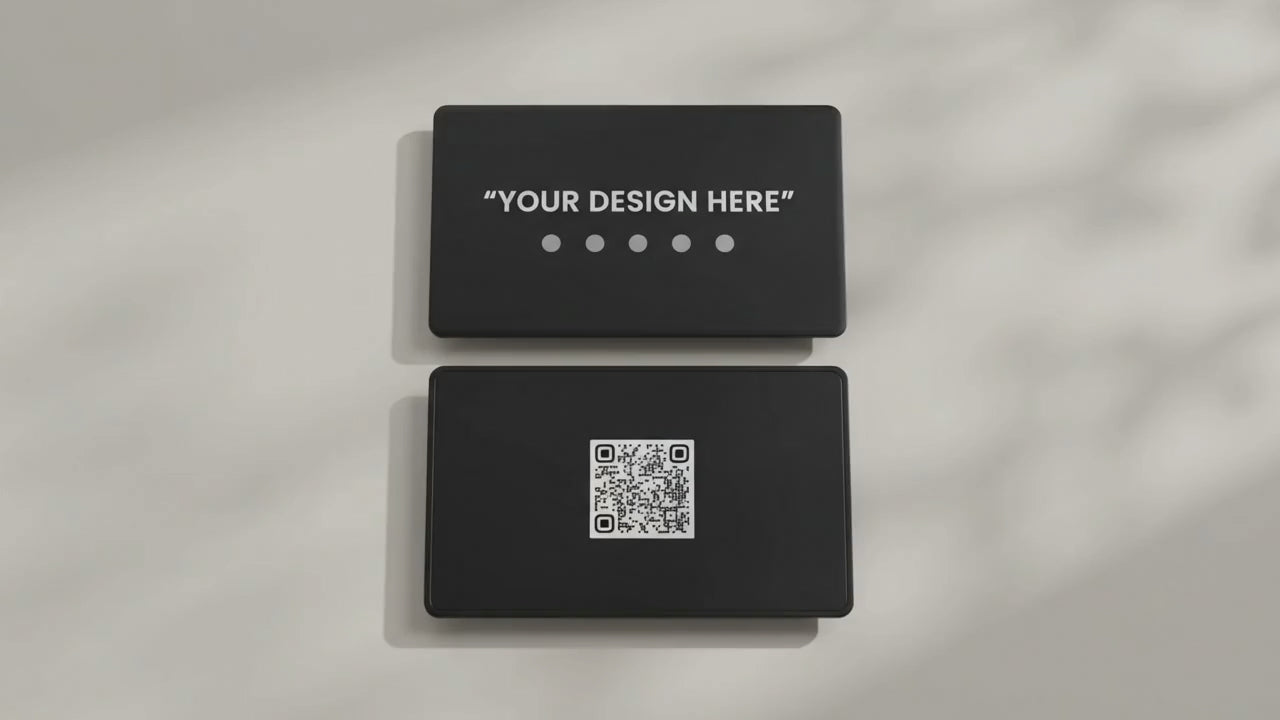 K-TAP NFC Metal Business Card – Custom Digital Profile (Black)