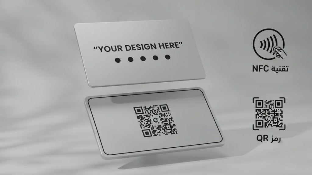 K-TAP NFC Metal Business Card – Custom Digital Profile (Silver)