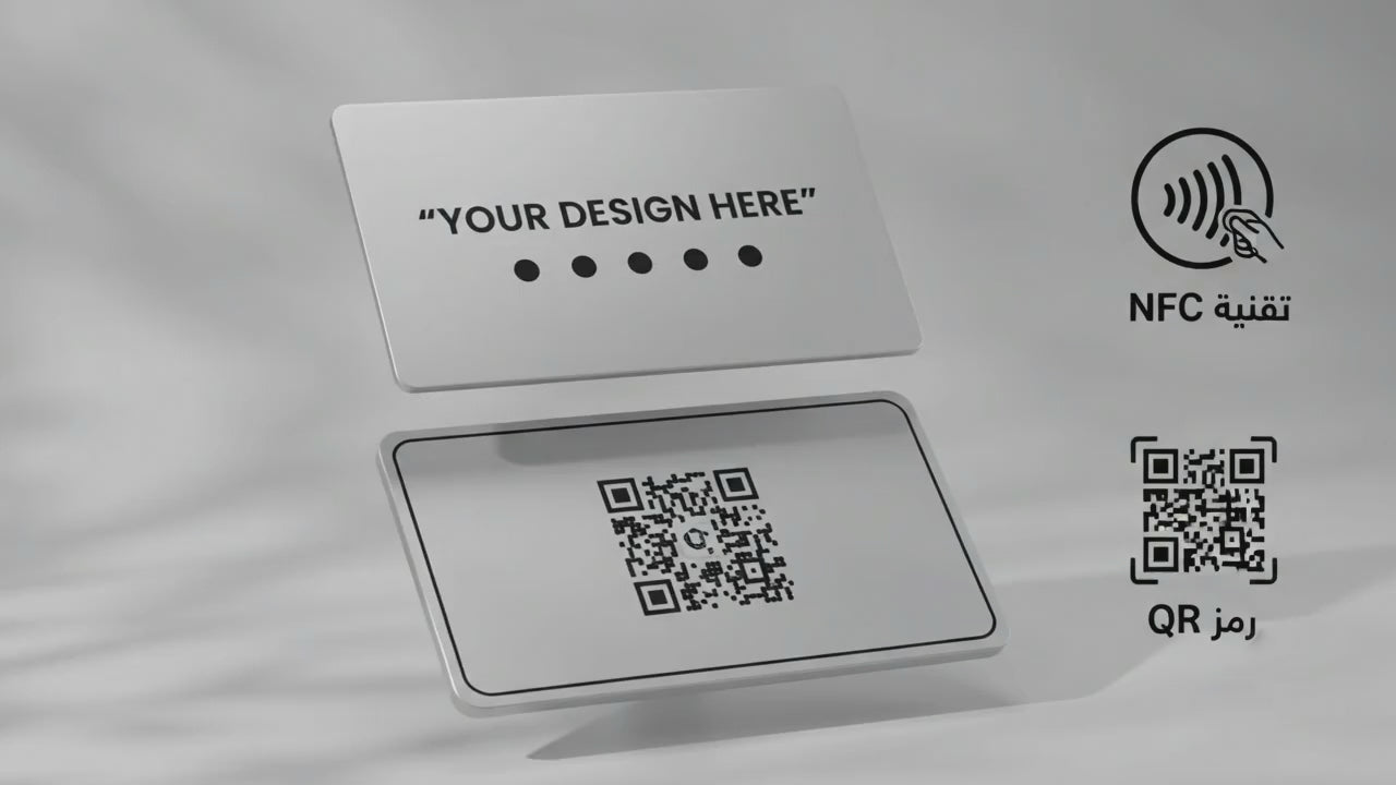 K-TAP NFC Metal Business Card – Custom Digital Profile (Silver)