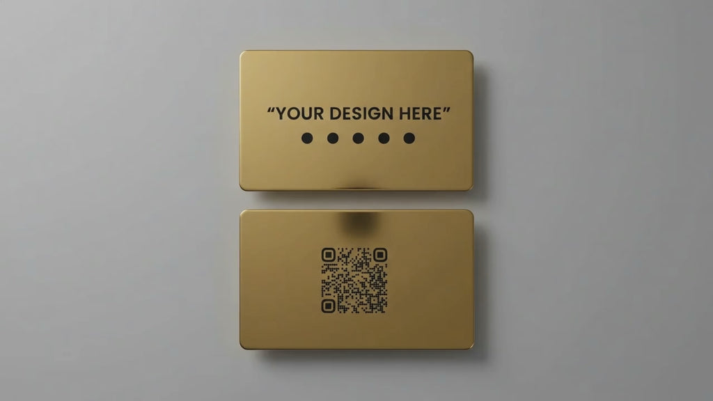 K-TAP NFC Metal Business Card – Custom Digital Profile (Gold)