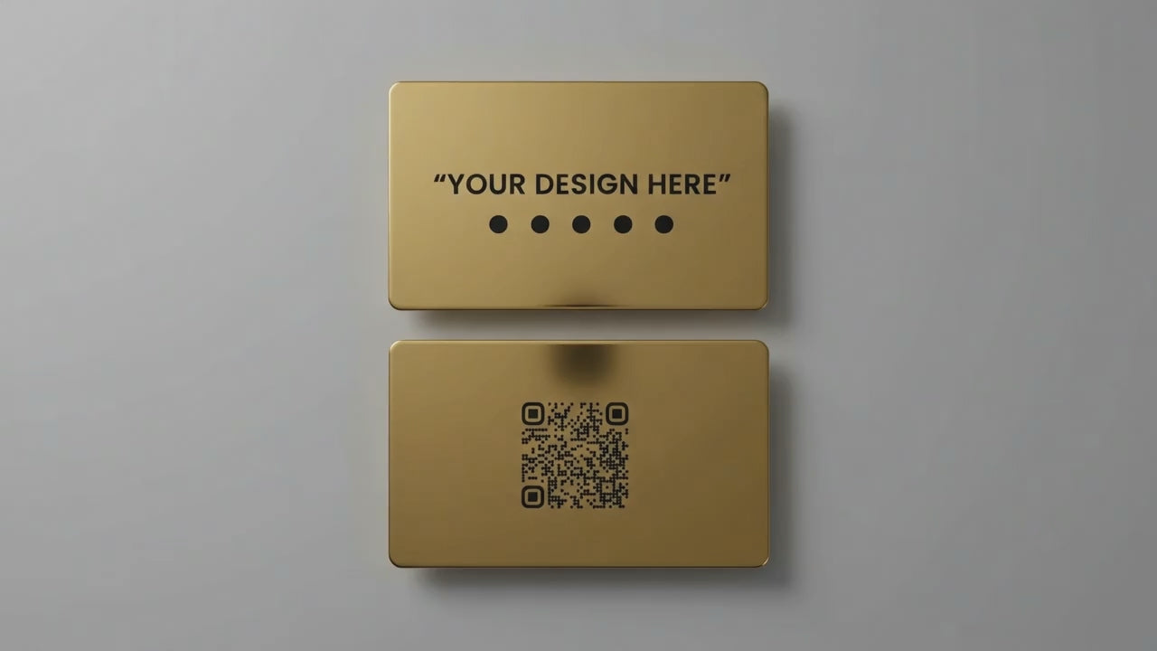 K-TAP NFC Metal Business Card – Custom Digital Profile (Gold)